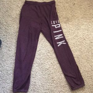 Maroon PINK baggy sweat pants